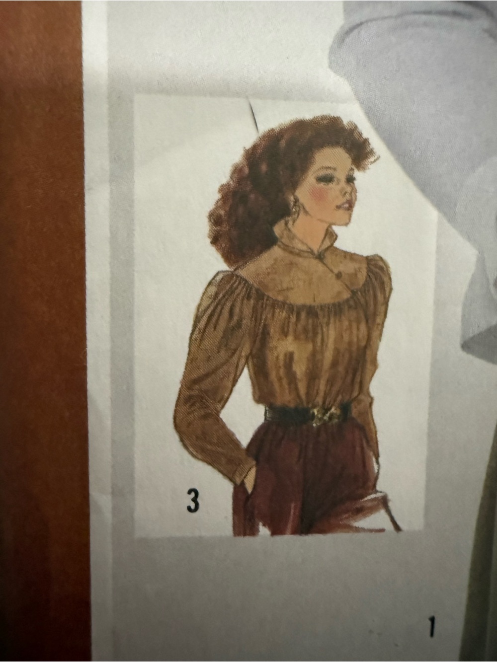 Simplicity High-Neck Ruffled Blouse Pattern - Picture 4 of 6